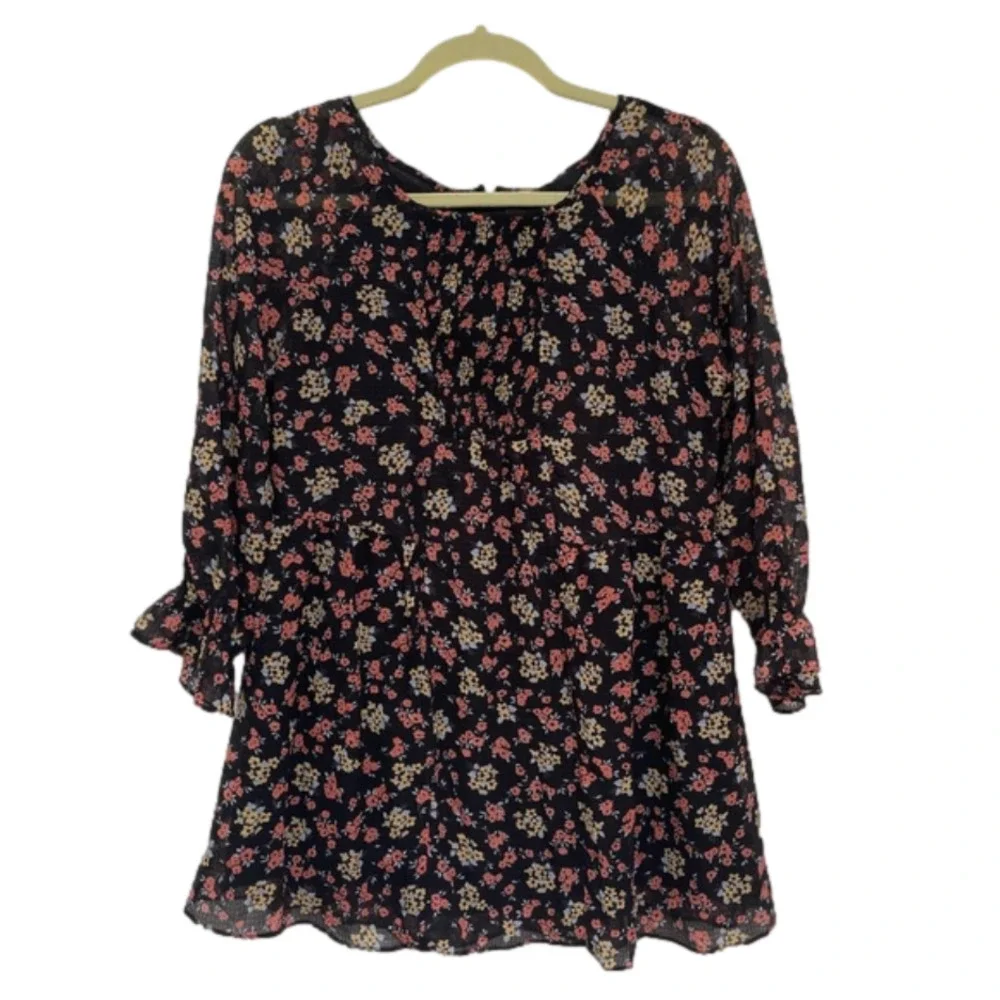 FREE People floral blouse size S